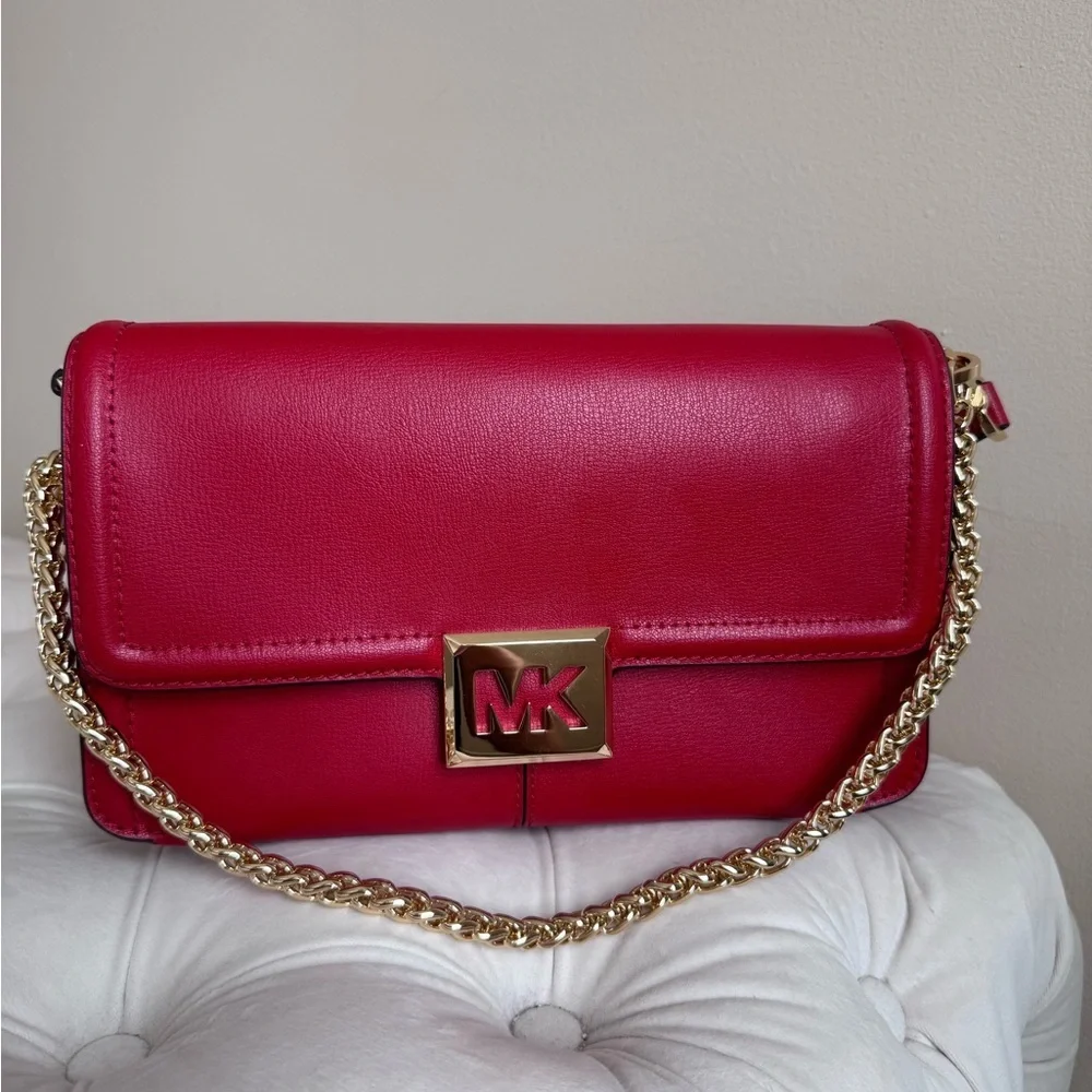 NWOT Michael Kors Sonia Medium Leather Shoulder Bag - Picture 1 of 6